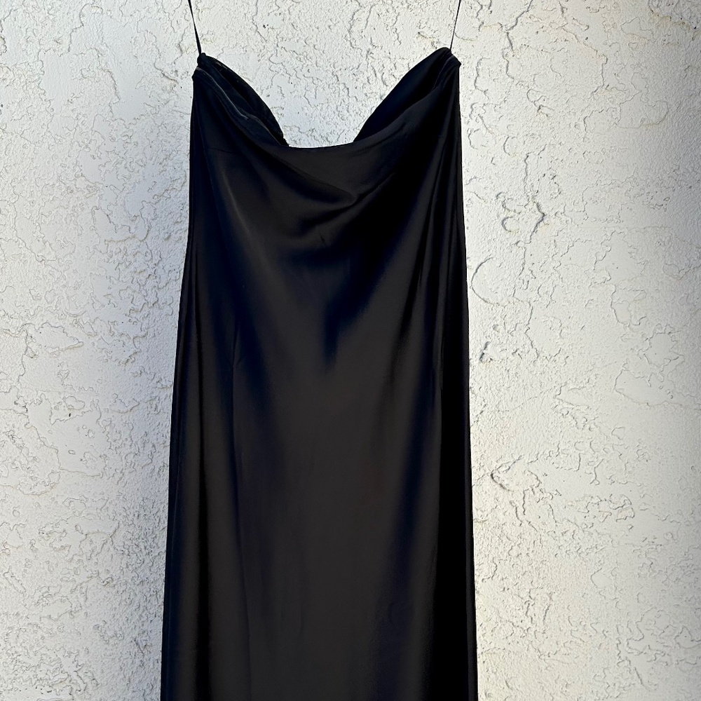 J Crew, black strapless dress size: 10